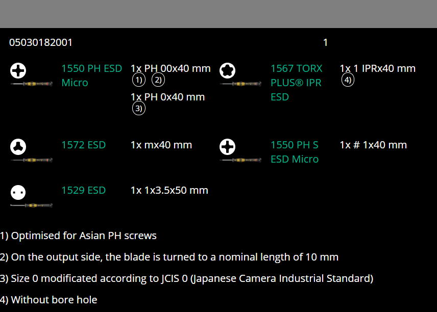 Wera Kraftform Micro 6 ESD Smart Phone Repair Kit 1 Screwdriver Set 05030182001