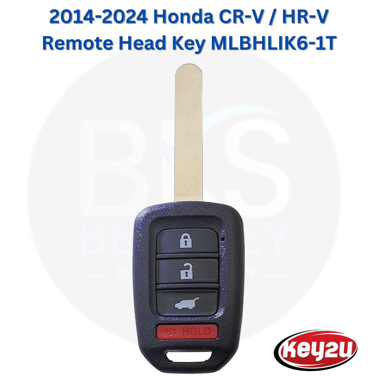 Honda CR-V, HR-V 2014-2024 Remote head Key Fob 4-Button with Hatch, FCC ID: MLBHLIK6-1T (315 MHz)