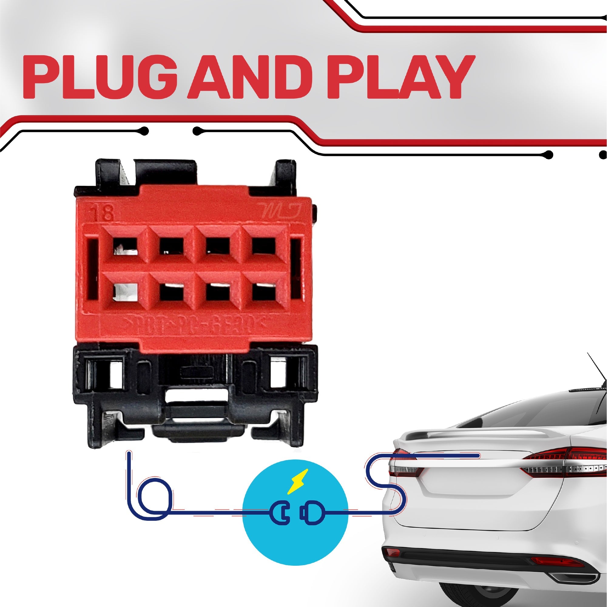 Chrysler 300 Sedan / Dodge Charger (2011-2014) OEM Replacement Backup Camera OE Part # 56054058AD, 56054058AE, 56054058AF, 56054058AG, 56054058AH