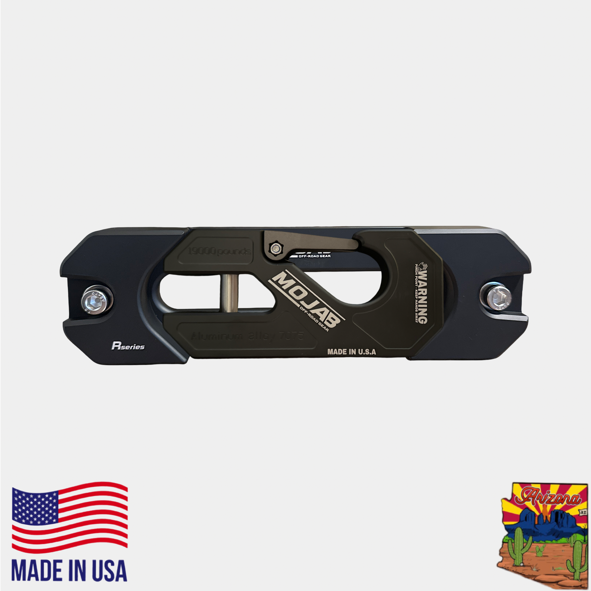 Aluminum Recessed Winch Shackle with Fairlead Kit, closed latch (LIFE TIME WARRANTY*)