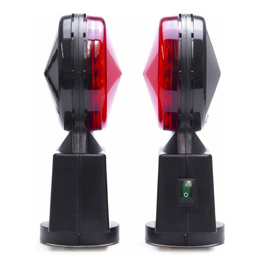Wireless Magnetic Trailer Tow Lights | 65 Foot Range | 4 Pin Round, 4 Pin Flat, or 7 Pin Flat