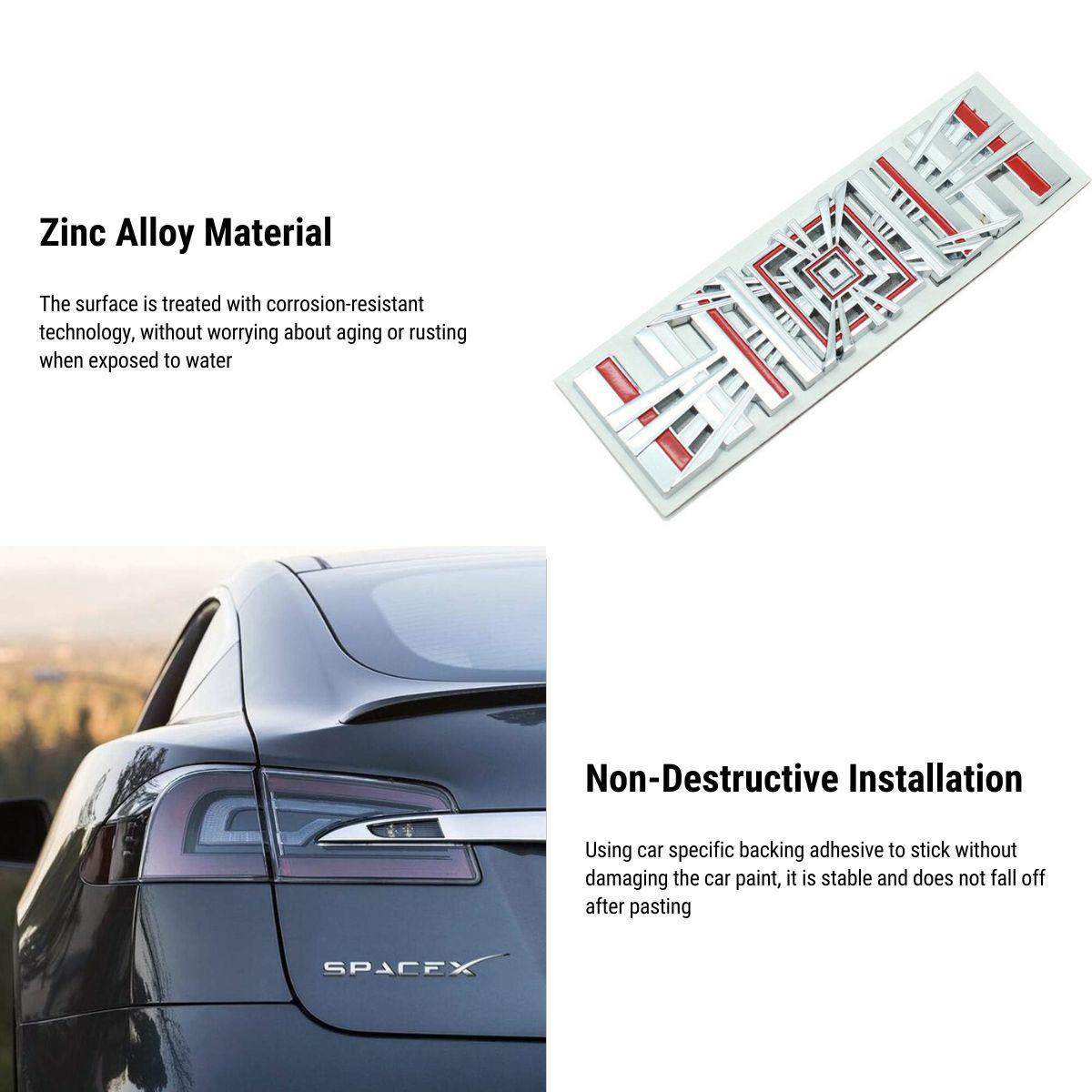 3D Metal Letter Emblem Badge | Multiple Styles | 3M Adhesive | Custom Lettering