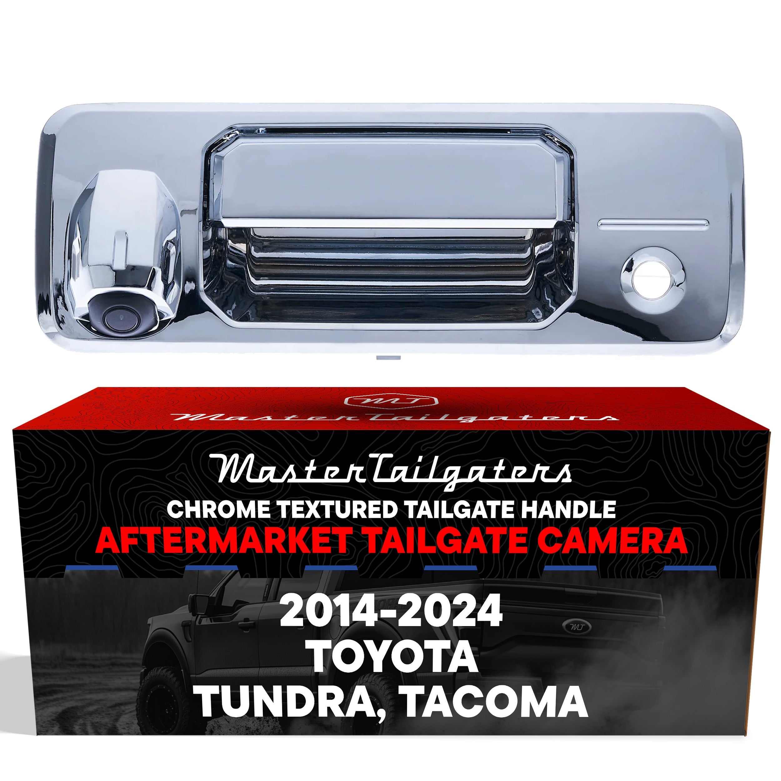 Toyota Tacoma (2016-2024) Chrome Replacement Tailgate Handle with Backup Camera