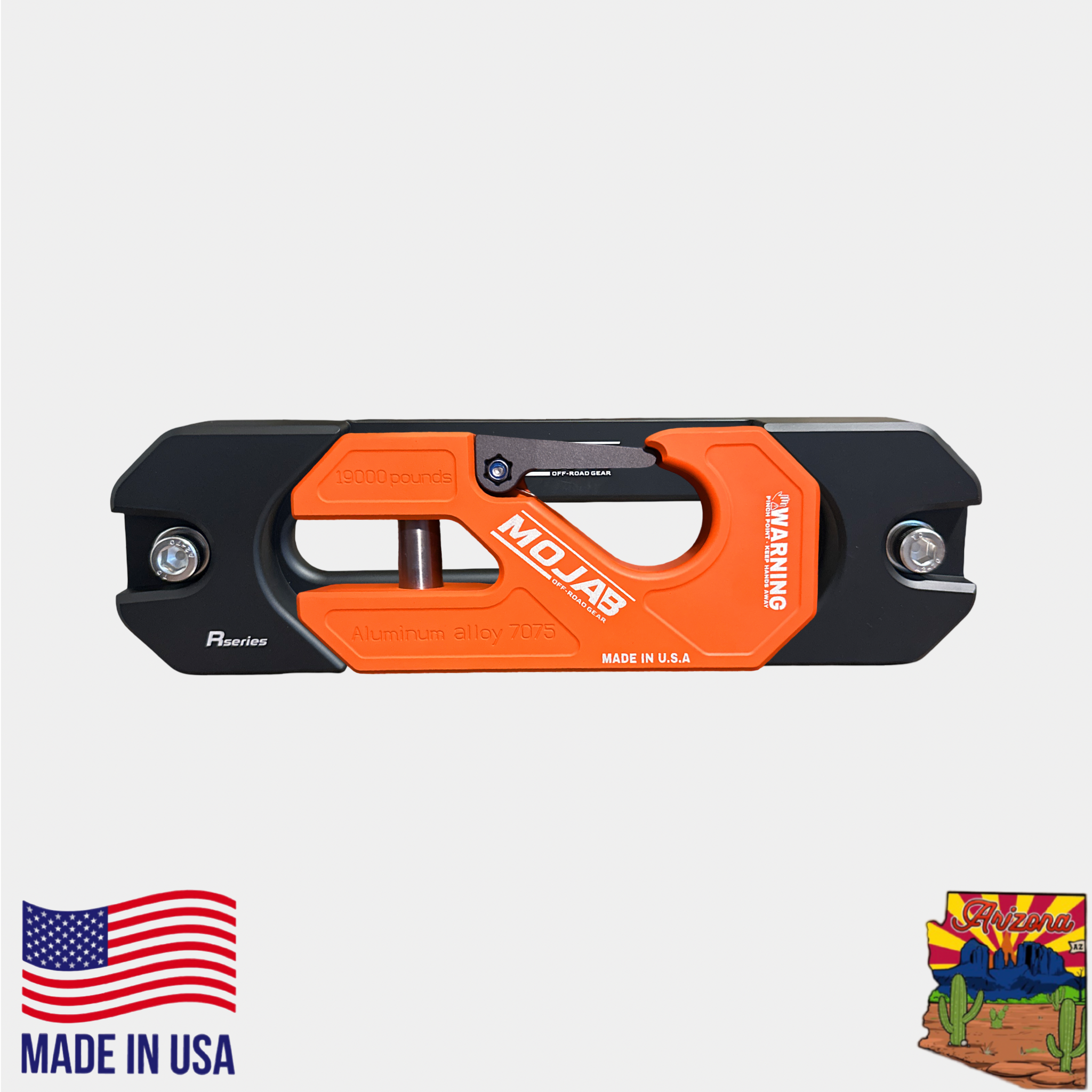 Aluminum Recessed Winch Shackle with Fairlead Kit, closed latch (LIFE TIME WARRANTY*)