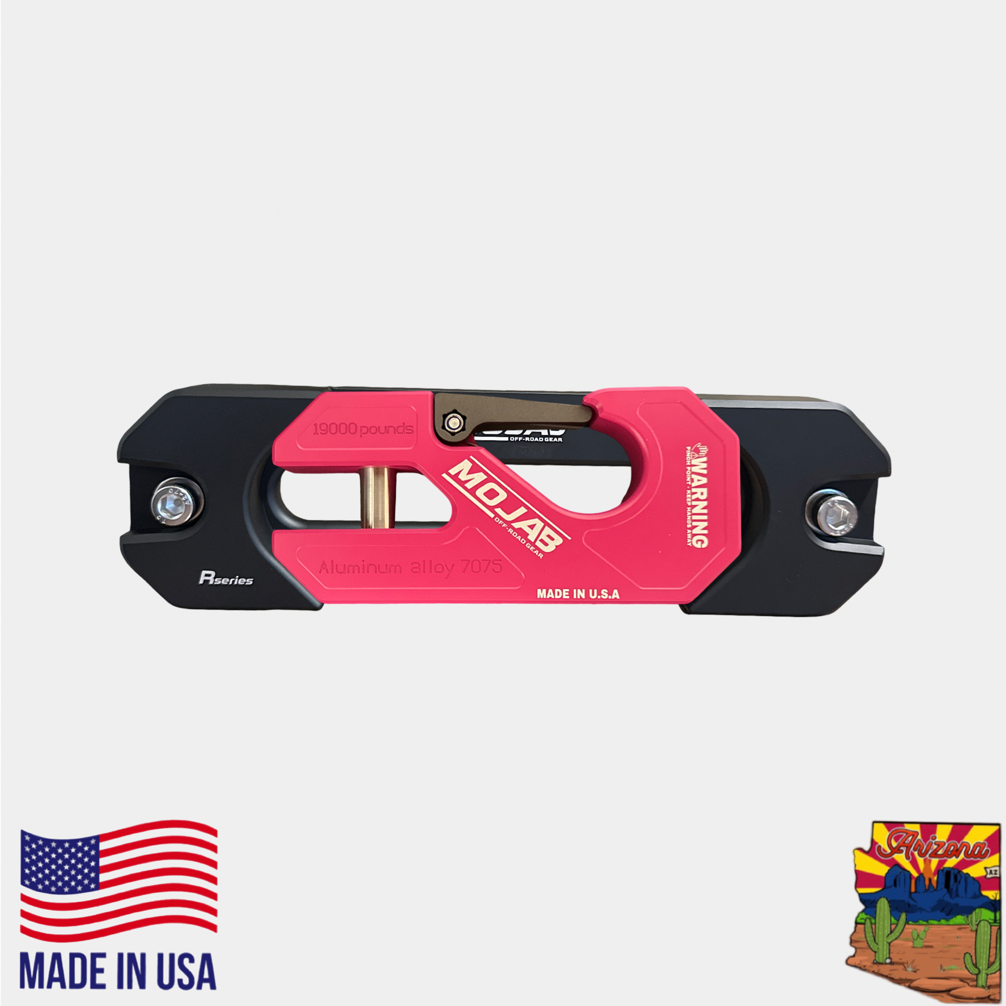 Aluminum Recessed Winch Shackle with Fairlead Kit, closed latch (LIFE TIME WARRANTY*)