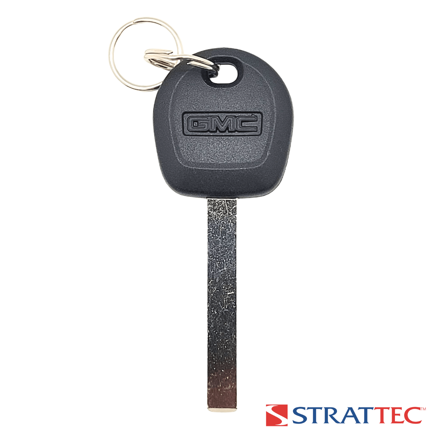 STRATTEC 5935765 GMC Logo B119-PT Transponder Key, Philips ID: 46E-Chip Key Blade HU100 with 2 Rings