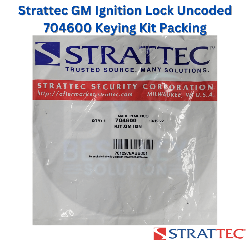 Strattec GM Truck Suv and Van Ignition Lock Repair Service Package Uncoded with keying kit P/N: 704600
