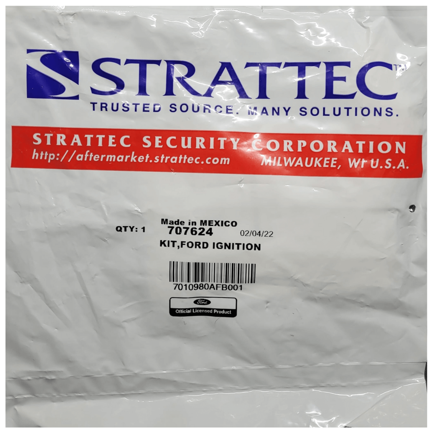 Strattec 707624 Ignition Lock Service Package compatible with Ford Lincoln Mazda Mercury. Repair Kit Uncoded.