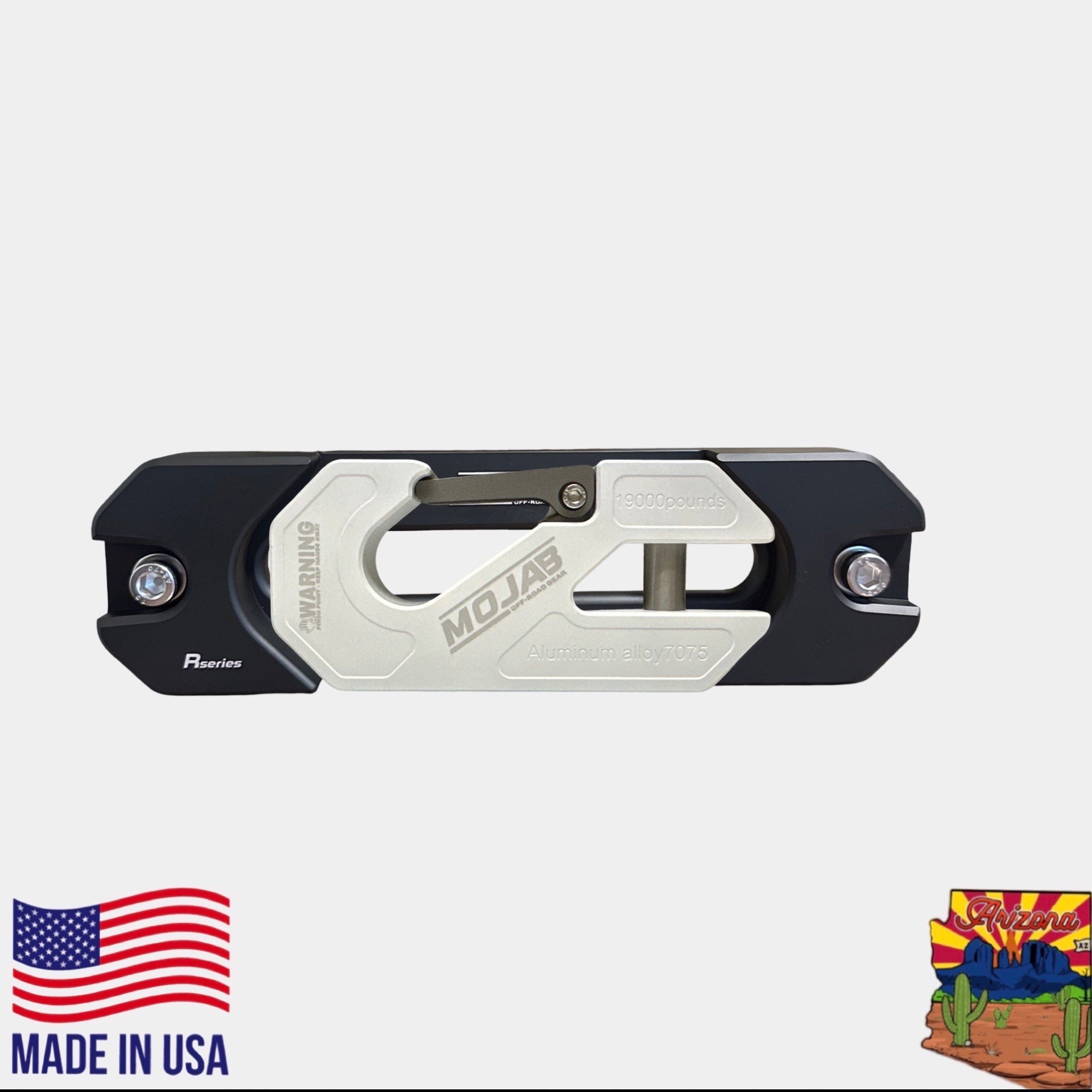 Aluminum Recessed Winch Shackle with Fairlead Kit, closed latch (LIFE TIME WARRANTY*)