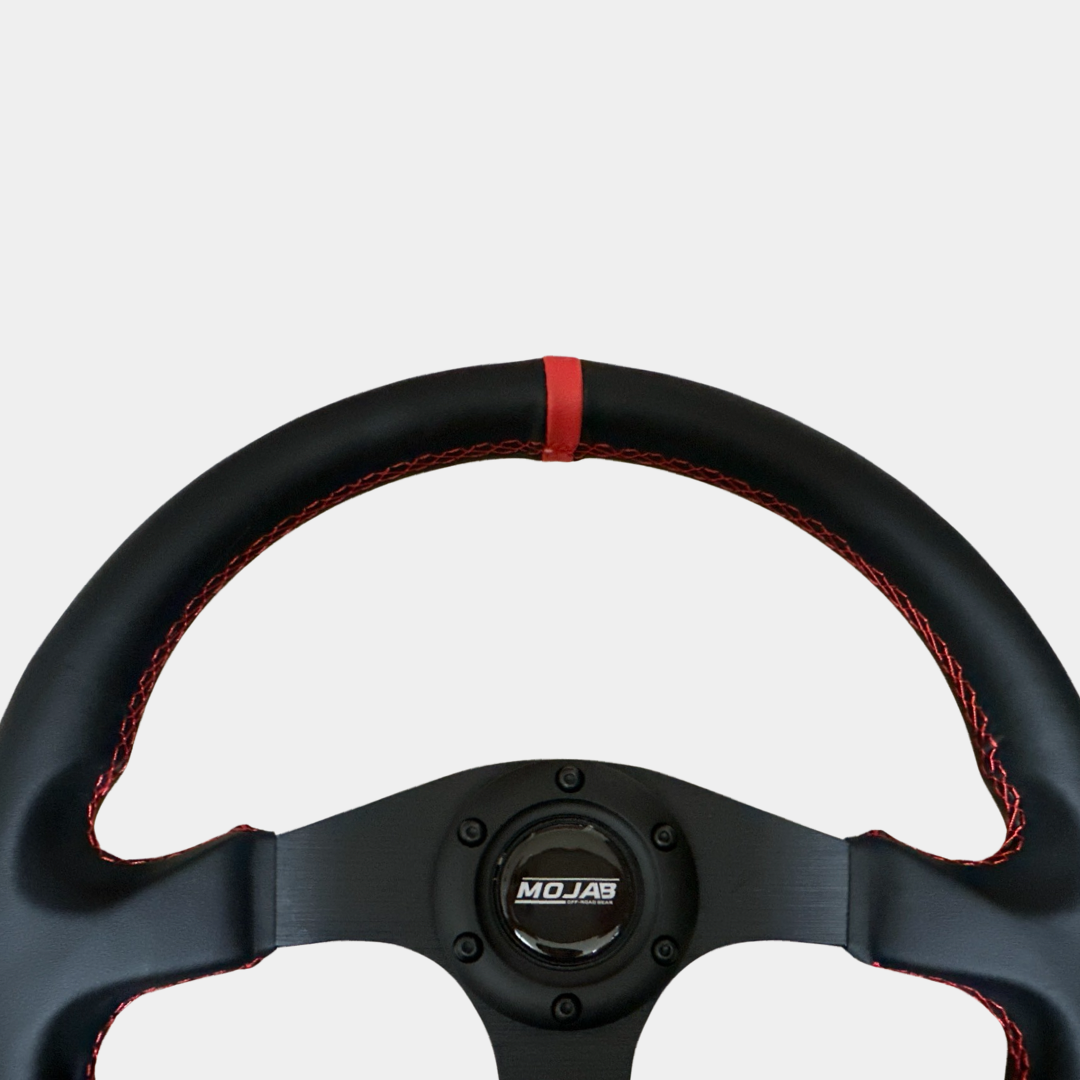 13.5'' MOJAB Flat Steering Wheel Leather or Suede