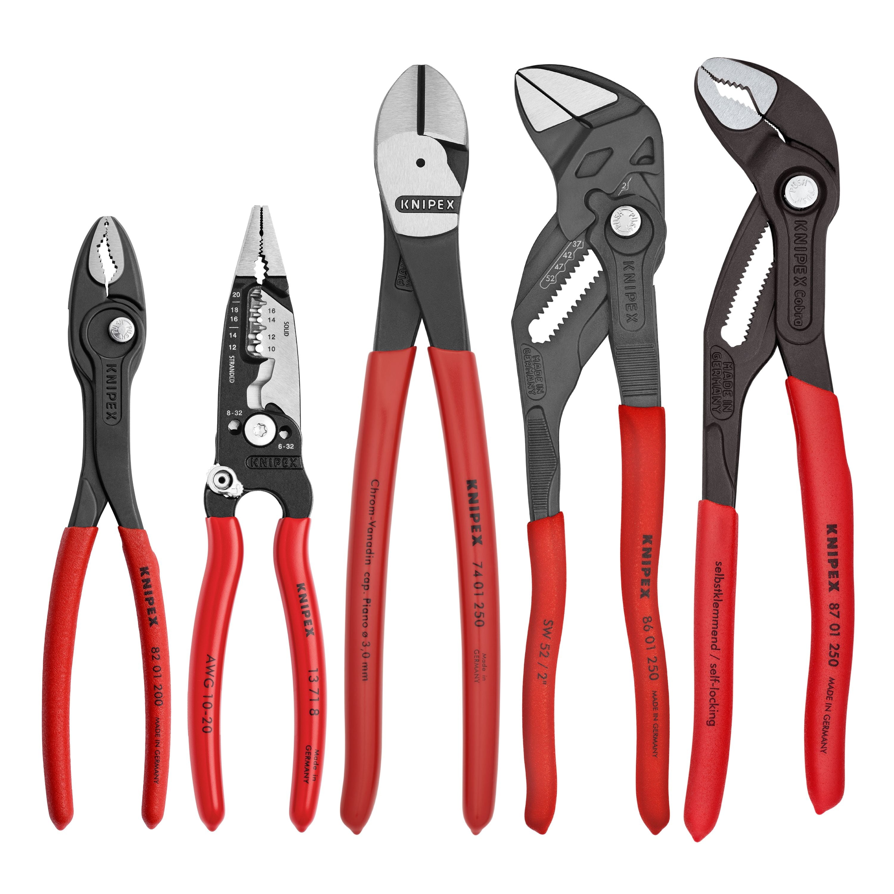 Knipex Core Pliers Set In Tool Roll 5 Pieces 9K 00 80 150 US