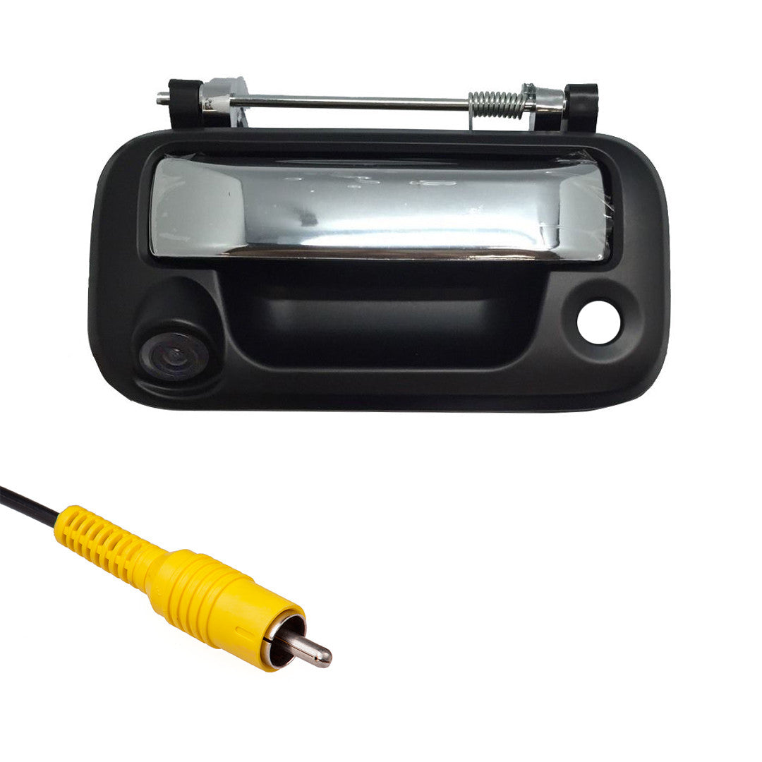 Ford F150 F250 F350 F450 F550 (2005-2016) Black/Chrome Replacement Tailgate Handle with Backup Camera
