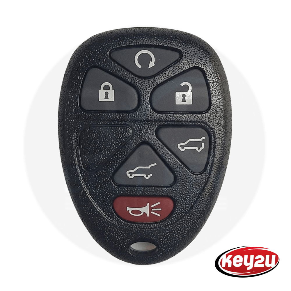 Chevrolet, Cadillac, GMC 2007-2014 Remote Key P/N: 15913427 and FCC ID: OUC600221, OUC60270 6-Buttons.