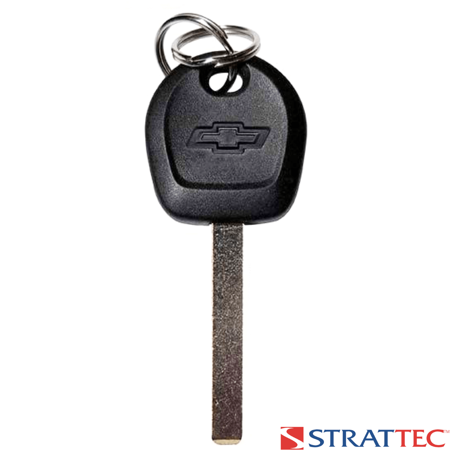 STRATTEC 5933963 Chevy Logo B119-PT Transponder Key, Philips ID: 46E-Chip Key Blade HU100 with 2 Rings