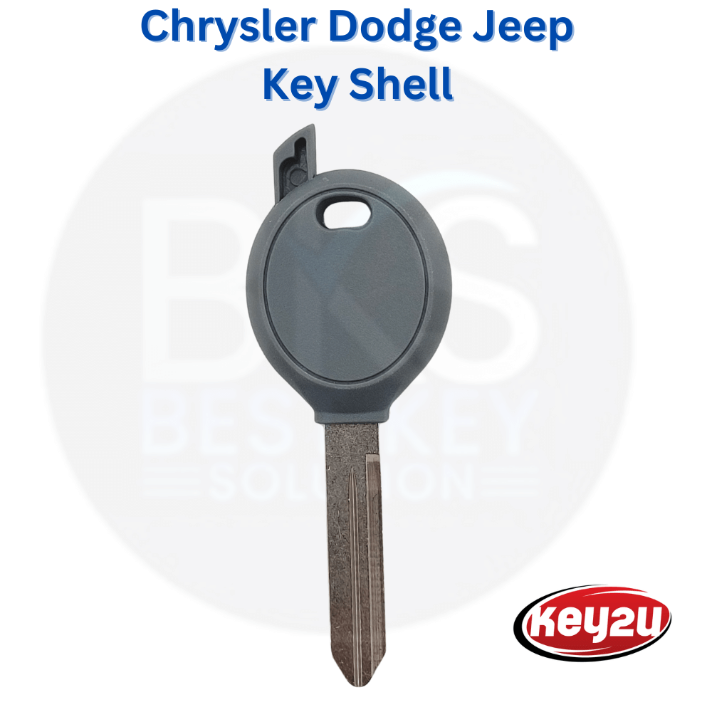 Chrysler Dodge Jeep Transponder Key Shell for Y160-PT and Y164-PT
