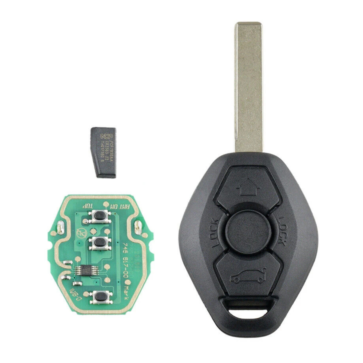 Remote Head Key Fob For BMW X3 X5 Z3 Z4 3,5,7 Series EWS System - 315 MHz - (key2u)