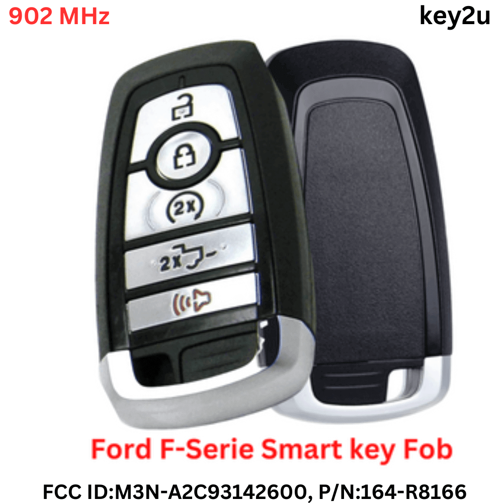 Ford F-Serie (2017-2023) Smart Keyless Entry Key Fob, 5-Button FCC ID: M3N-A2C93142600, P/N: 164-R8166 (902 MHz)