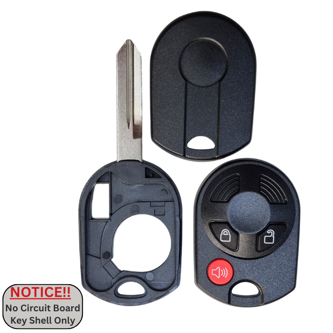 3-Button Ford Remote Head Key Shell Case for FCC ID: OUCD6000022 wit H75, FO38 Key Blade.
