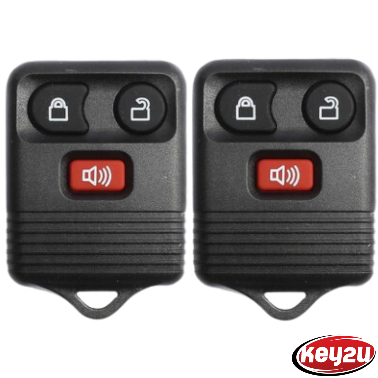 Ford Lincoln Mercury Key Fob, Keyless Entry Remote 3 Button and 4 Button OEM Compatible (Pack of 2)
