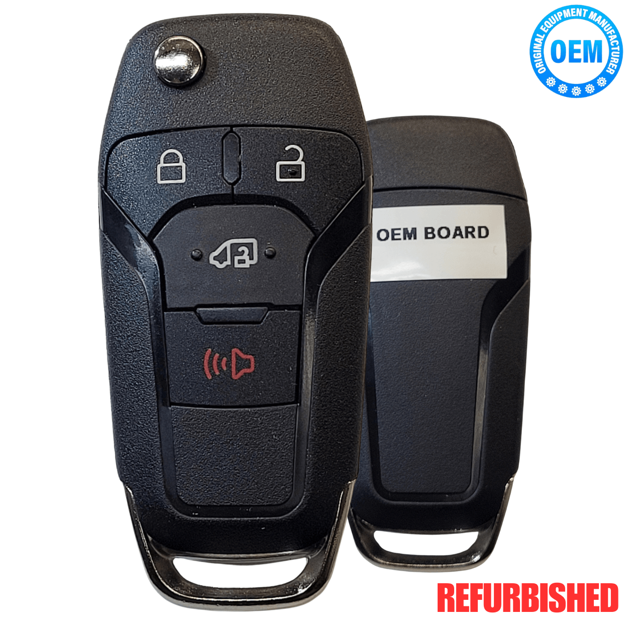 Ford Transit Remote Head Flip Key Fob, 4-Button FCC ID: N5F-A08TAA, P/N: 164-R8236, Key Blade HU101, OEM Refurbished