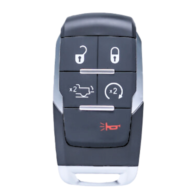 2019-2024 Dodge Ram Smart Key Fob 5-Button With Remote Start - FCC ID: GQ4-76T - 433 MHz