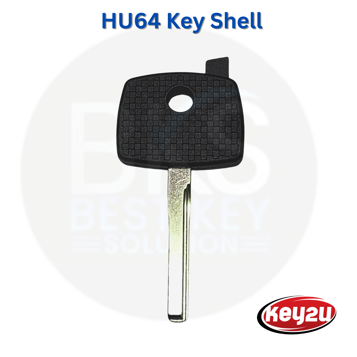 Key Shell Dodge Sprinter Mercedes Benz with Transponder Chip Holder - HU64 (2-Track)
