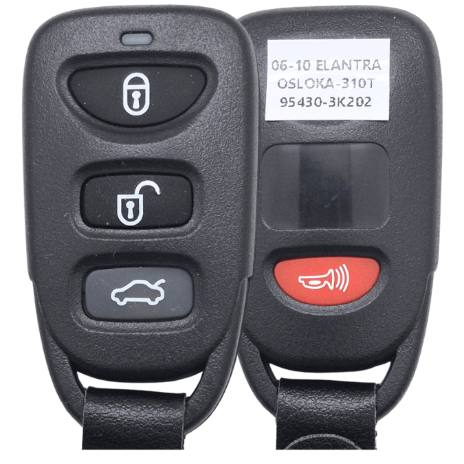 Hyundai 2006-2010 Elantra, Sonata Keyless Entry Remote Transmitter 4-Buttons with Trunk -FCC ID: OSLOKA-310T, P/N: 95430-3K202 - 315Mhz (key2u)