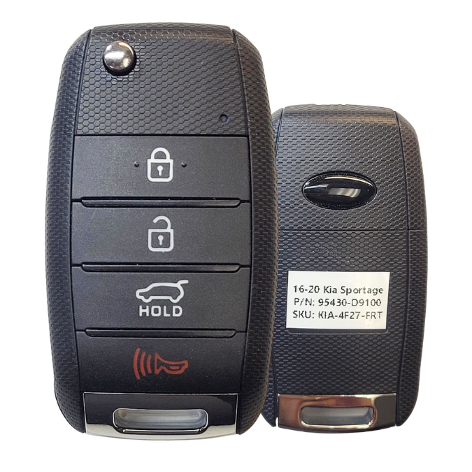 2016-2020 KIA SPORTAGE REMOTE FLIP KEY FOB With UNCUT Key BLADE P/N: 95430-D9100