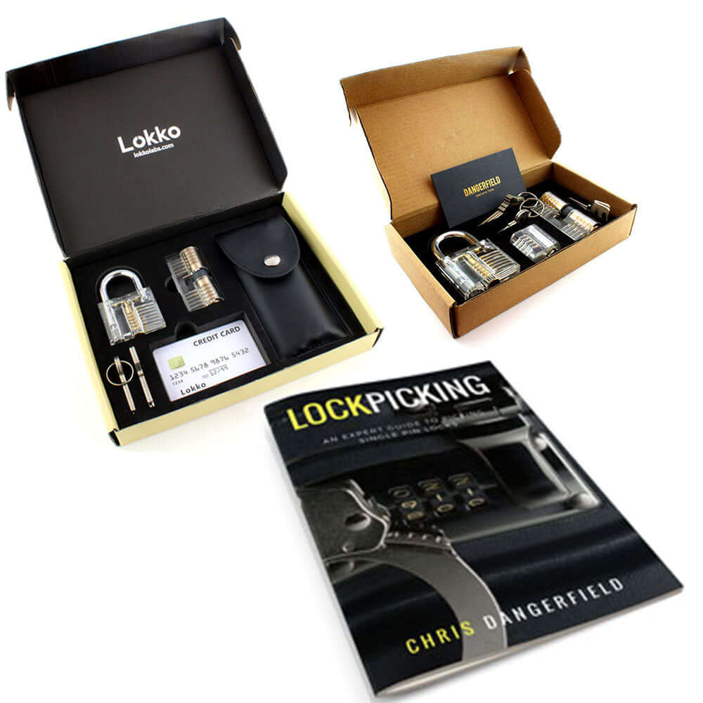 Lock Pick Set - Ideal for Beginners: Lock Picks by LOKKO, Practice Locks, Covert Kit + How-to Guide