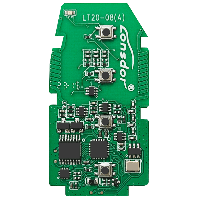 Lonsdor LT20-08 Universal Smart Remote PCB Compatible with Toyota Smart Key Fob with Board Numbers 3450, 6460, 0351, 0410 Chip-8A