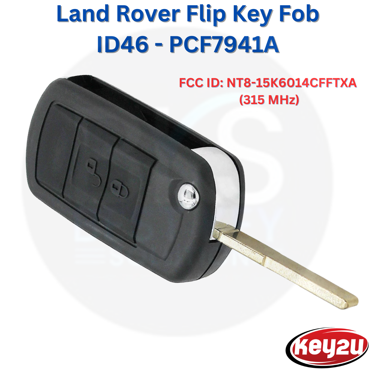 Land Rover LR3 / Ranger Rover Sport / Discovery Remote Flip Key Fob With HU101 Key Blade FCC ID: NT8-15K6014CFFTXA (315 MHz)