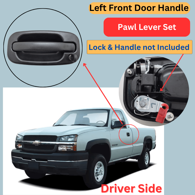 GM Chevrolet GMC Cadillac Pawl Lever Door Lock Set Front Left & Right