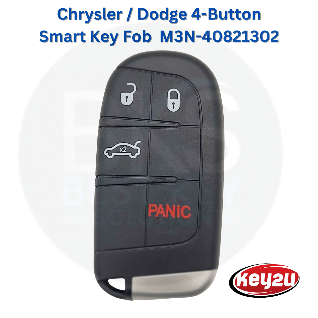 Chrysler / Dodge 2015-2023 Smart Key Fob 4-Button FCC ID: M3N-40821302 Chip ID-46 433 MHz