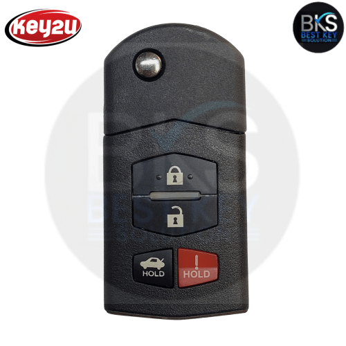 Mazda 3, 6, MX-5 Miata Remote Flip Key Fob FCC ID: BGBX1T478SKE125-01, P/N: BBM4-67-5RY (315 MHz)