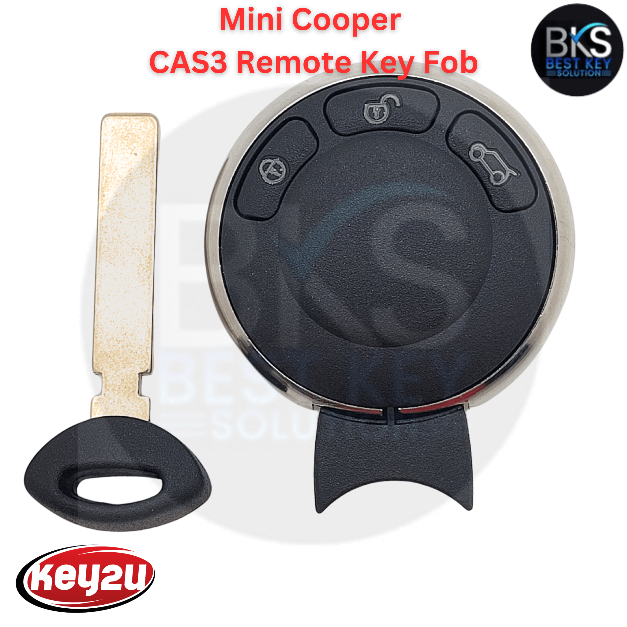 Mini Cooper 2006-2013 3Btns CAS3 Remote Key Fob,  FCC ID: IYZKEYR5602 - 315 MHz. No Comfort Access