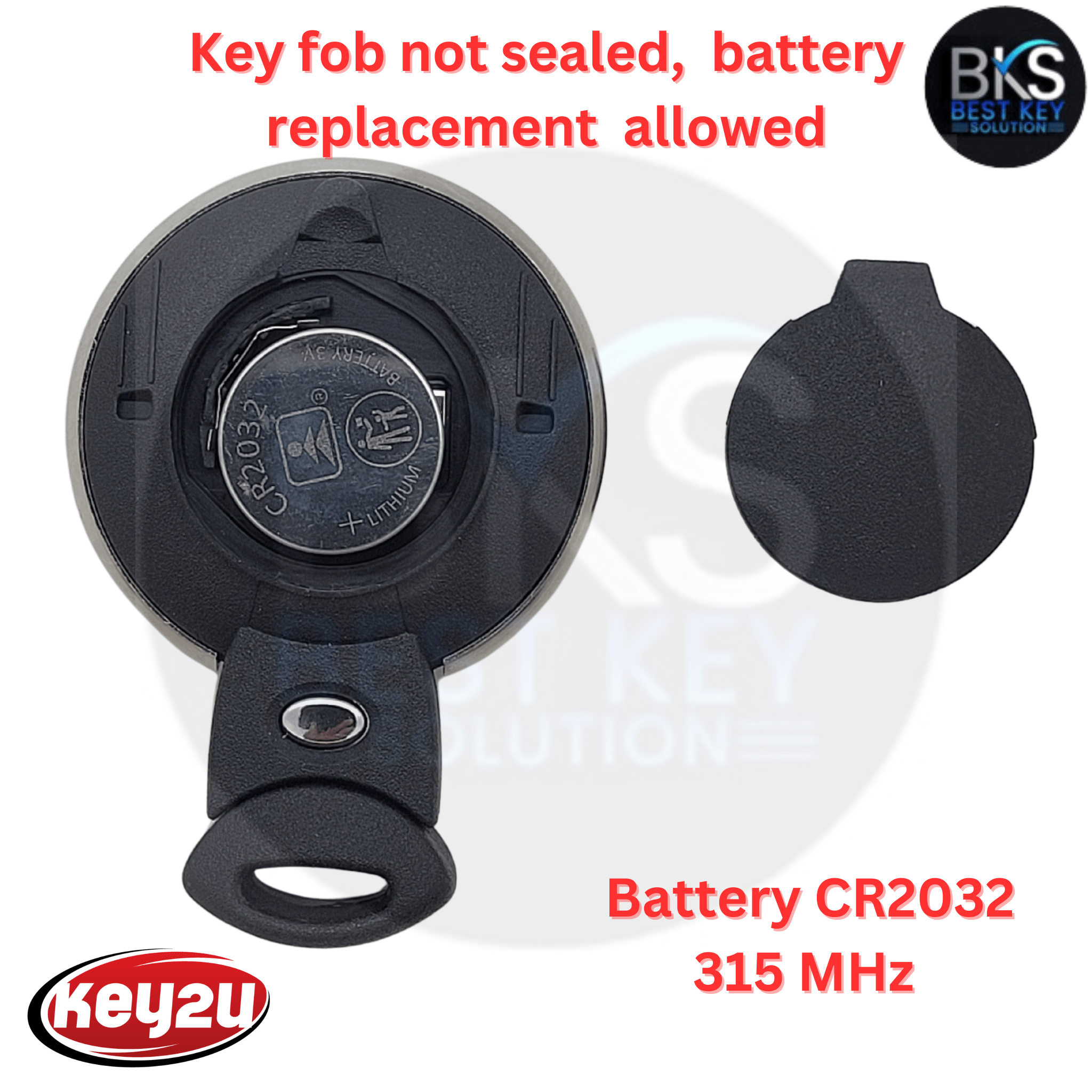 Mini Cooper 2006-2013 3Btns CAS3 Remote Key Fob,  FCC ID: IYZKEYR5602 - 315 MHz. No Comfort Access