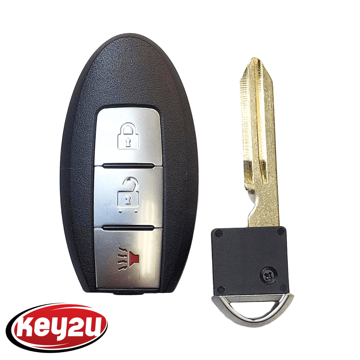 Nissan Rogue, Versa, and Pathfinder Smart Key Fob for Turn Knob Ignition Lock - 3Button FCC ID: CWTWBU729 with Chipped Emergency Key