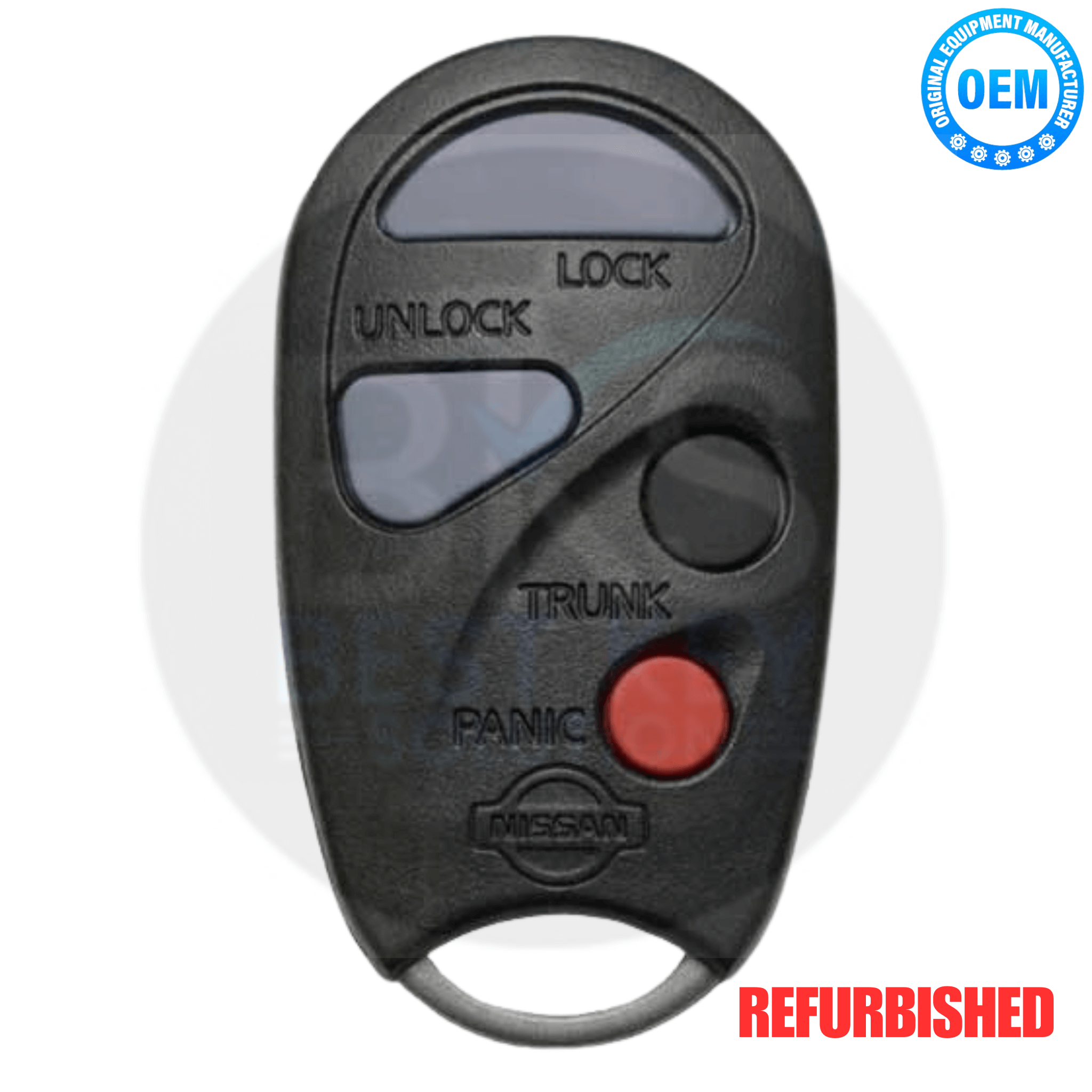 Nissan 4-Button Keyless Entry Remote with part number 28268-7Z460, KBRASTU10 (01A), OEM Refurbished