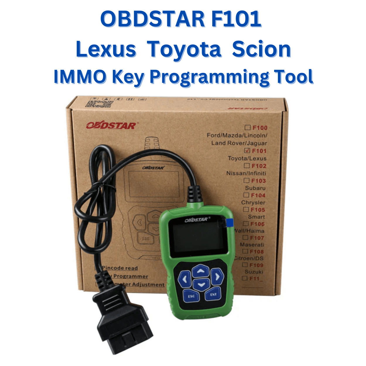 OBDSTAR F-101 Lexus, Toyota, Scion Immo Reset Tool and Programming For 4D67, 4D68, 4D72(G-Chip), H-Chip and Smart System