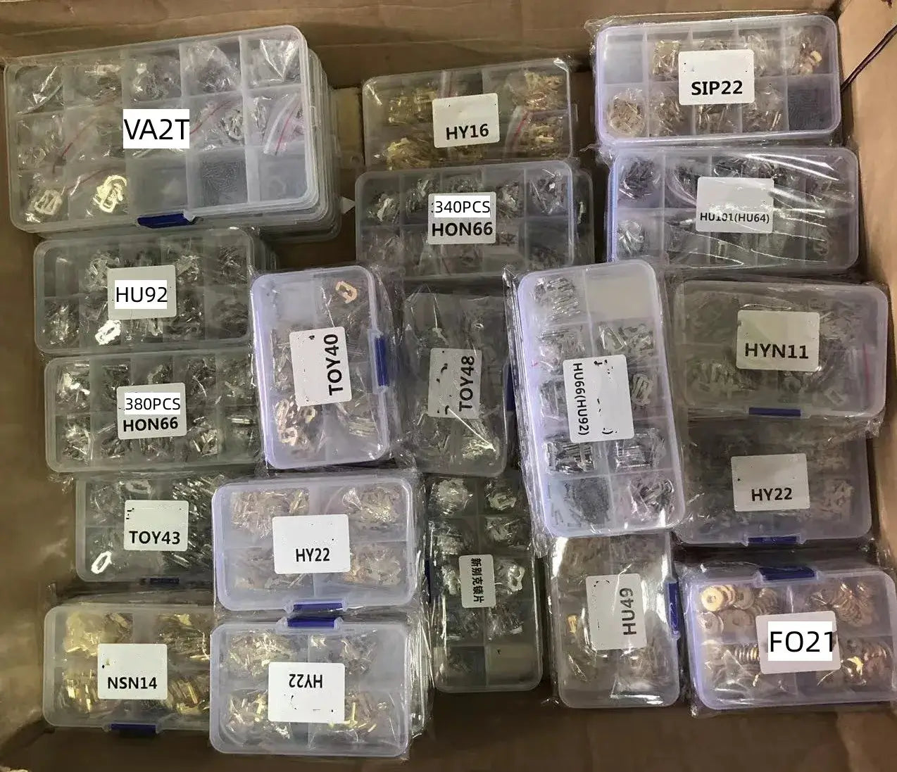 Car Lock Repair Keying Kit FO21 / TOY43 / TOY48 / HY22 / HU92 / HU100 / HU66 / HON66 / SIP22 / VA2T for Honda/BMW/Toyota Car Lock Repair Accessories