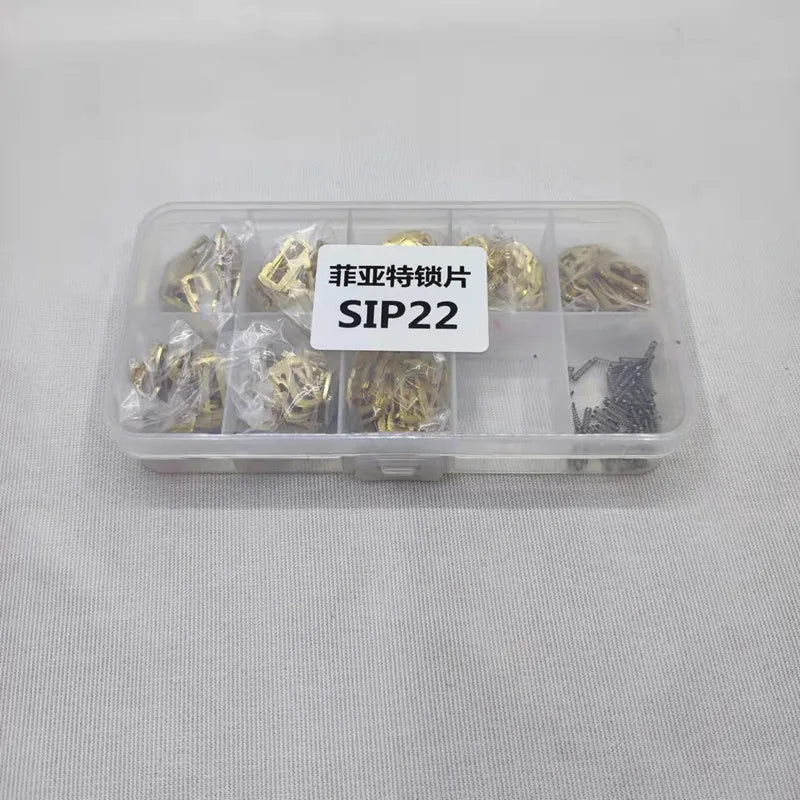 200Pcs/lot brass SIP22 Car Lock Repair Accessories Car Lock Plate for Fiat 8 types each 25pcs (TEST)