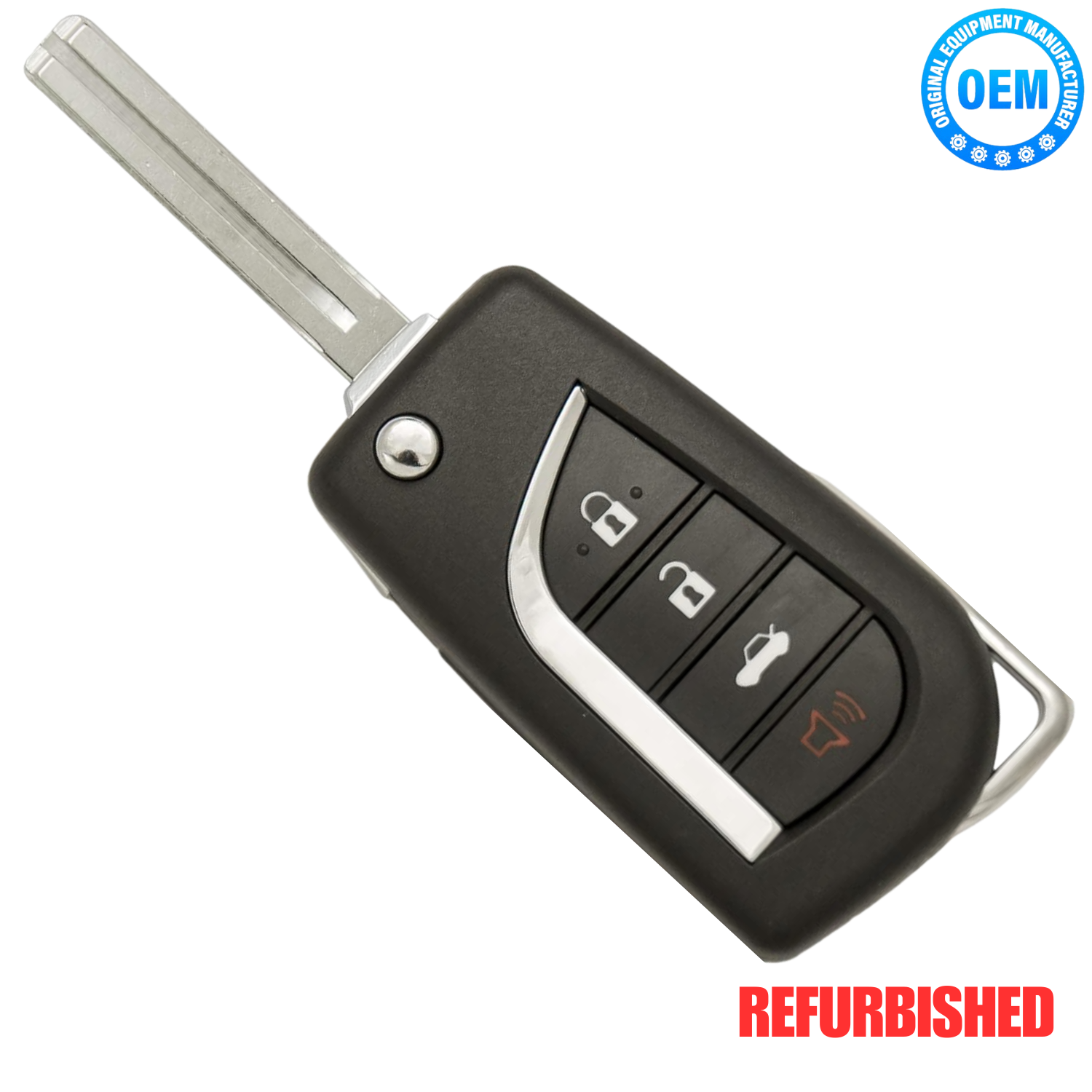 Toyota Camry Corolla Flip key Fob FCC ID: HYQ12BFB, PN: 89070-06790, H-Chip, 315 MHz, USA Made.