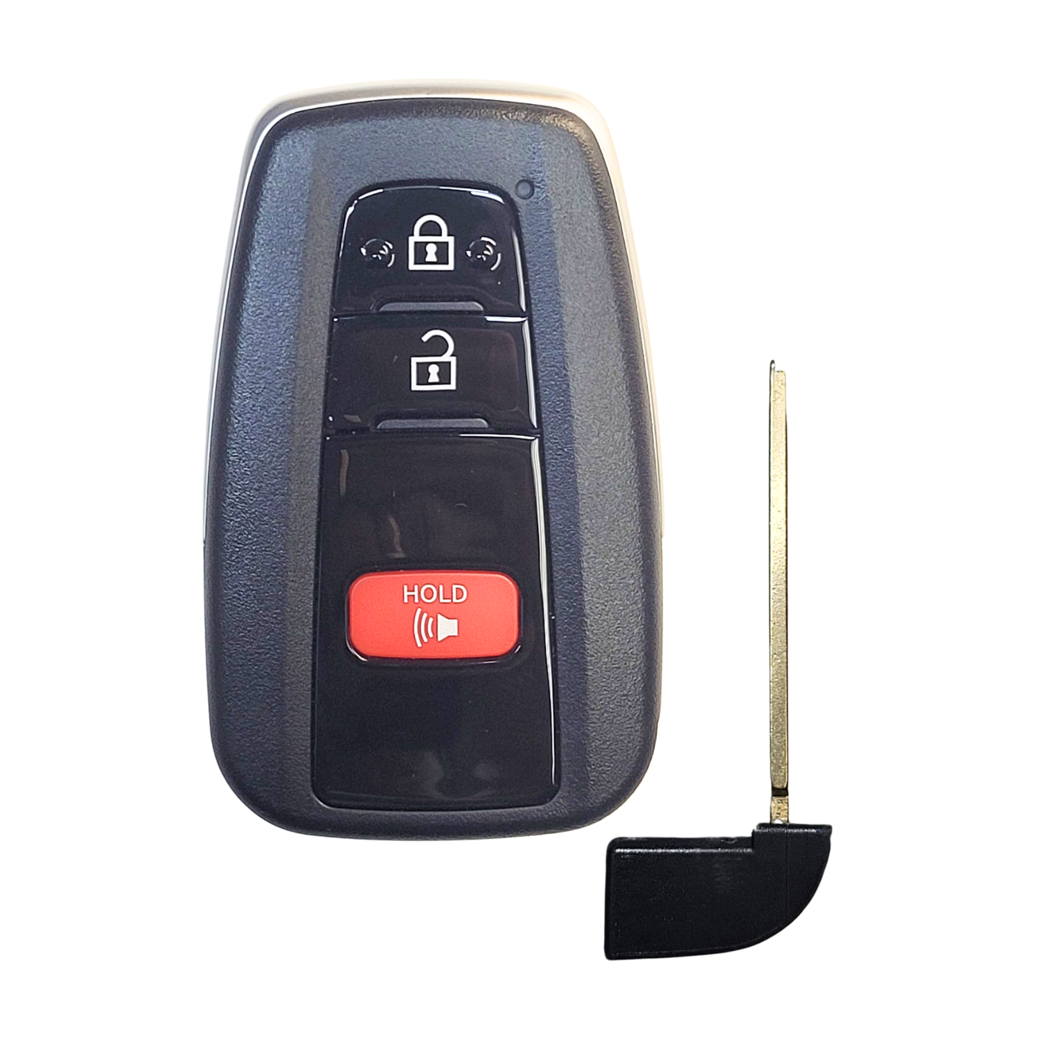 Toyota Key Shell Fit To C-HR Corolla Highlander Prius RAV-4 Smart Key Fob 3 Button for FCC ID: HYQ14FBC, HYQ14FBN, MOZBR1ET