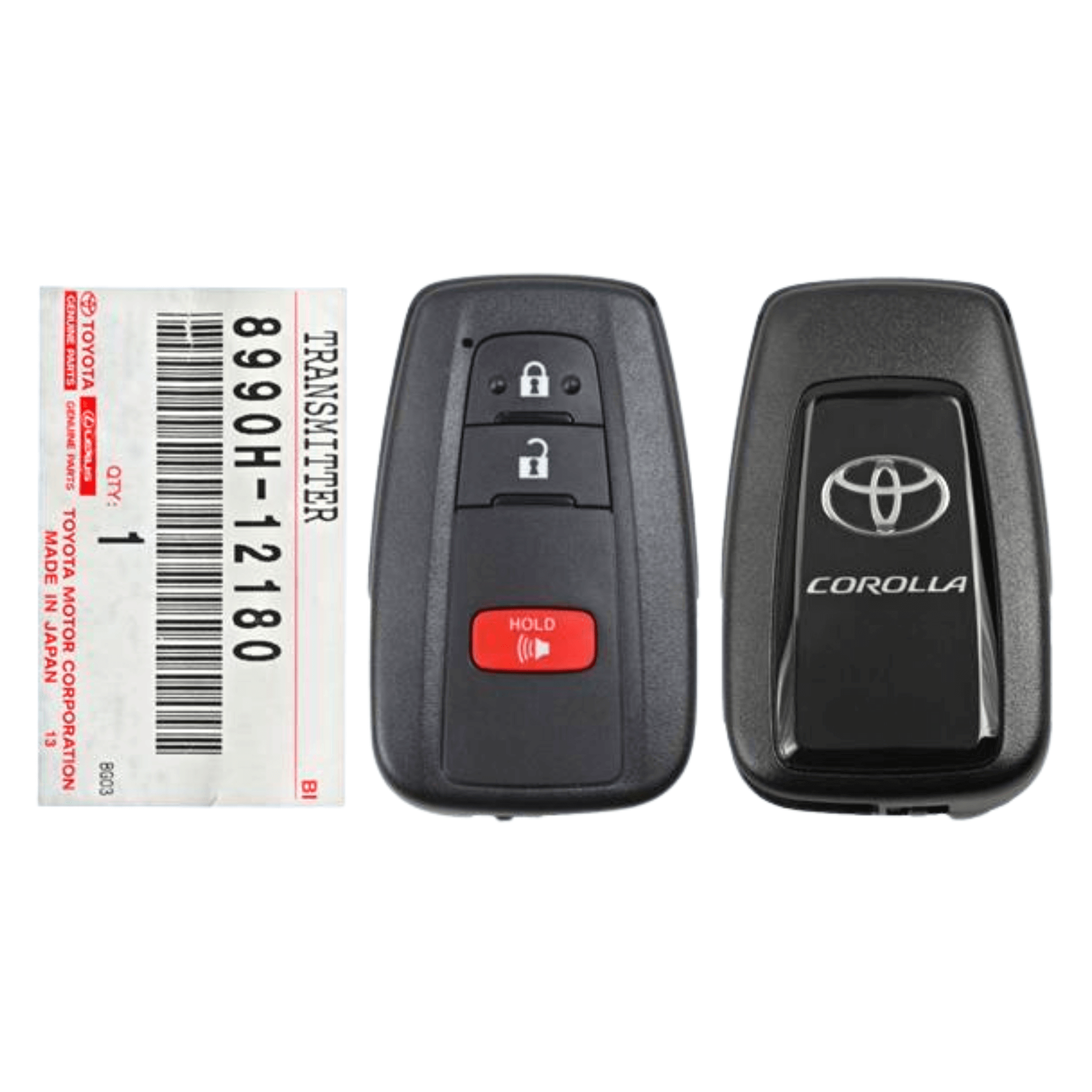 Toyota 2019-2022 Corolla Hatchback 3-Button Smart Key Fob P/N: 8990H-12180 / FCC ID: HYQ14FBN