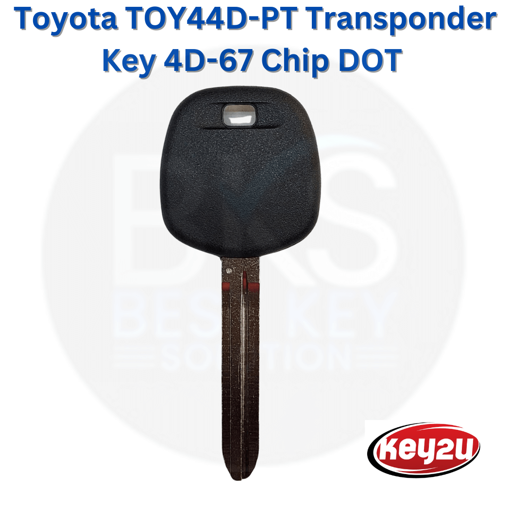 Toyota Scion TOY44D-PT Transponder Key Blank 4D67-Chip DOT