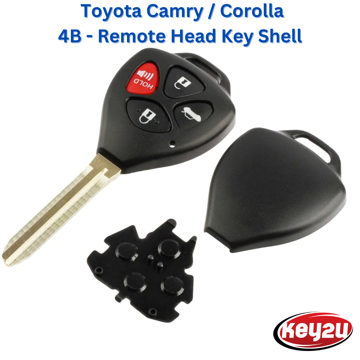 Toyota Camry Corolla Venza 4-Button Remote Head Key Shell Replacement For FCC ID: HYQ12BBY, GQ4-29T