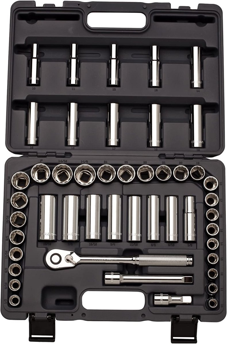 Cougar Pro Socket Wrench Box Set 47 Pieces 1/2