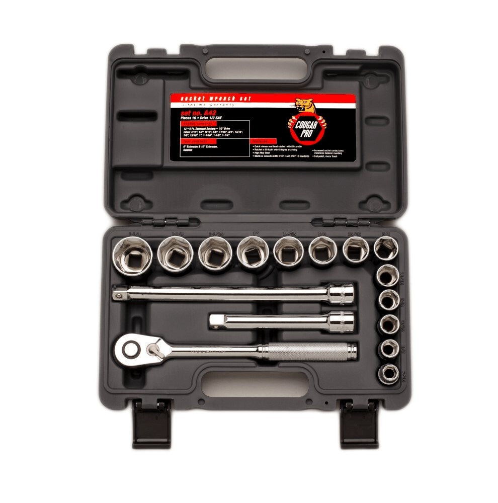 Cougar Pro Socket Wrench Set 1/2