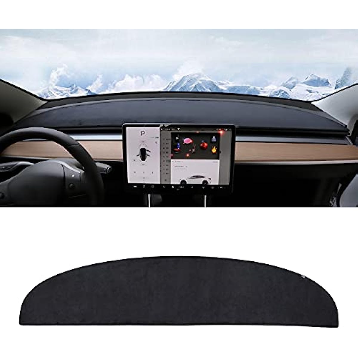 Dashboard Blackout Mat for Model 3/Y