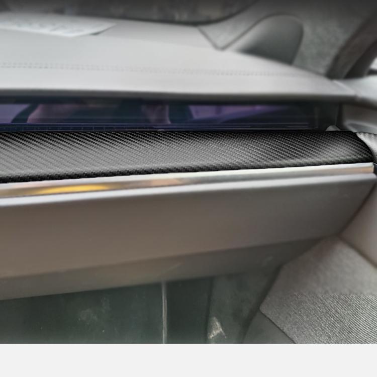 Dry Carbon Fiber Dashboard Panel Overlay for Model S/X 2021+ | 3 Finishes | UV Protected | Peel & Stick